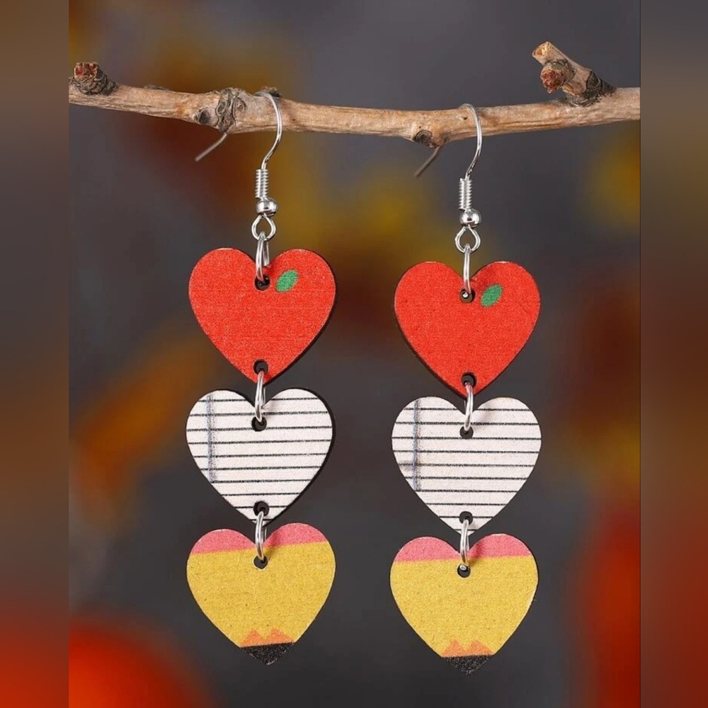 Heart Drop Earrings ❤️IN STOCK❤️